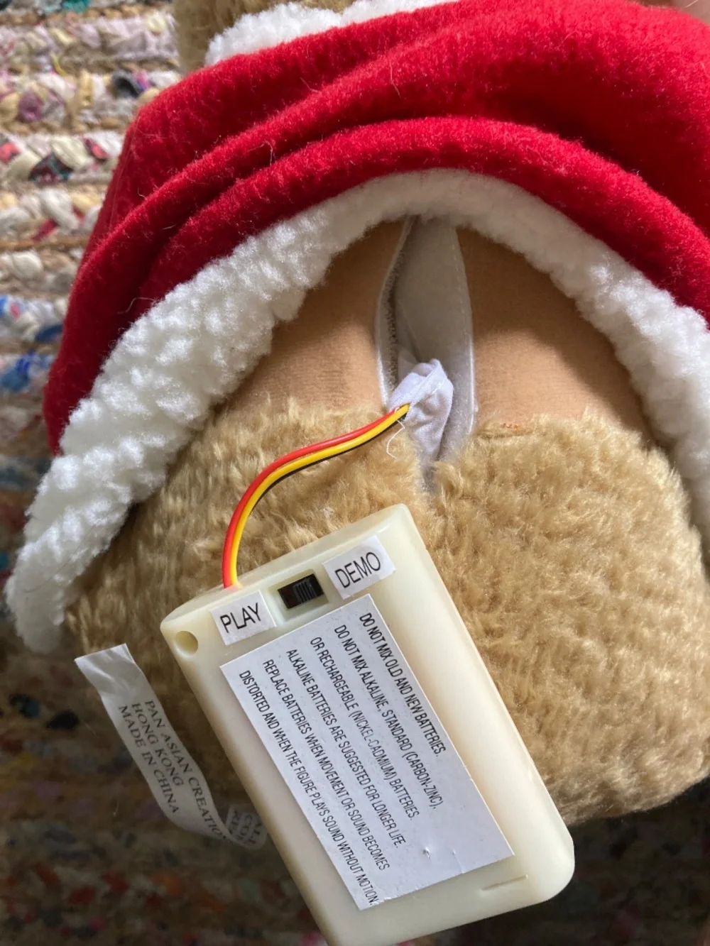 Pan Asian Creations Animated Talking Bear Twas reads The Night Before Christmas